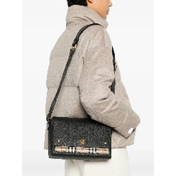 Note Medium Leather & Vintage Check Crossbody Bag