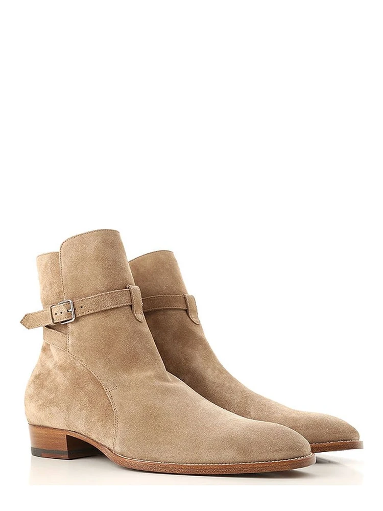 Beige Calfskin Ankle Boots alternative