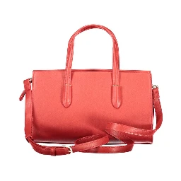 Rosso Poliuretano Women Handbag