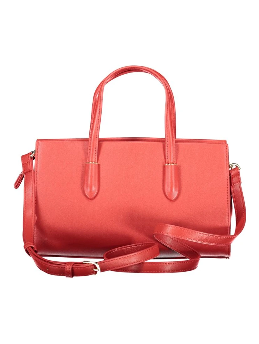 Rosso Poliuretano Women Handbag