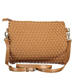 Marrone Poliuretano Womens Shoulder Bag