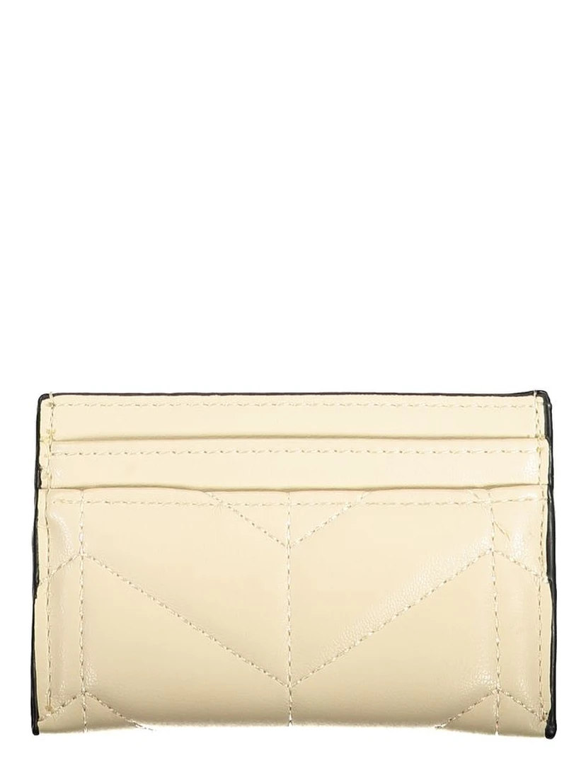 Beige Polyurethane Women Wallet