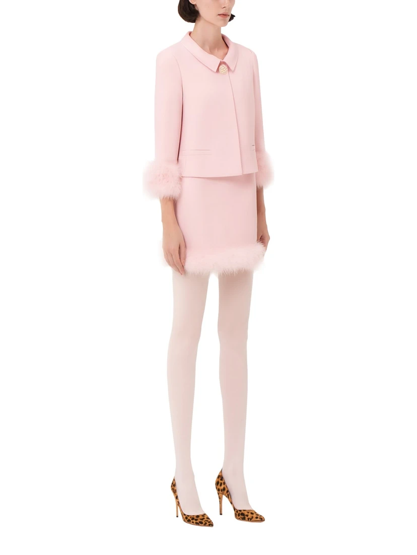 MINISKIRT WITH FEATHERS