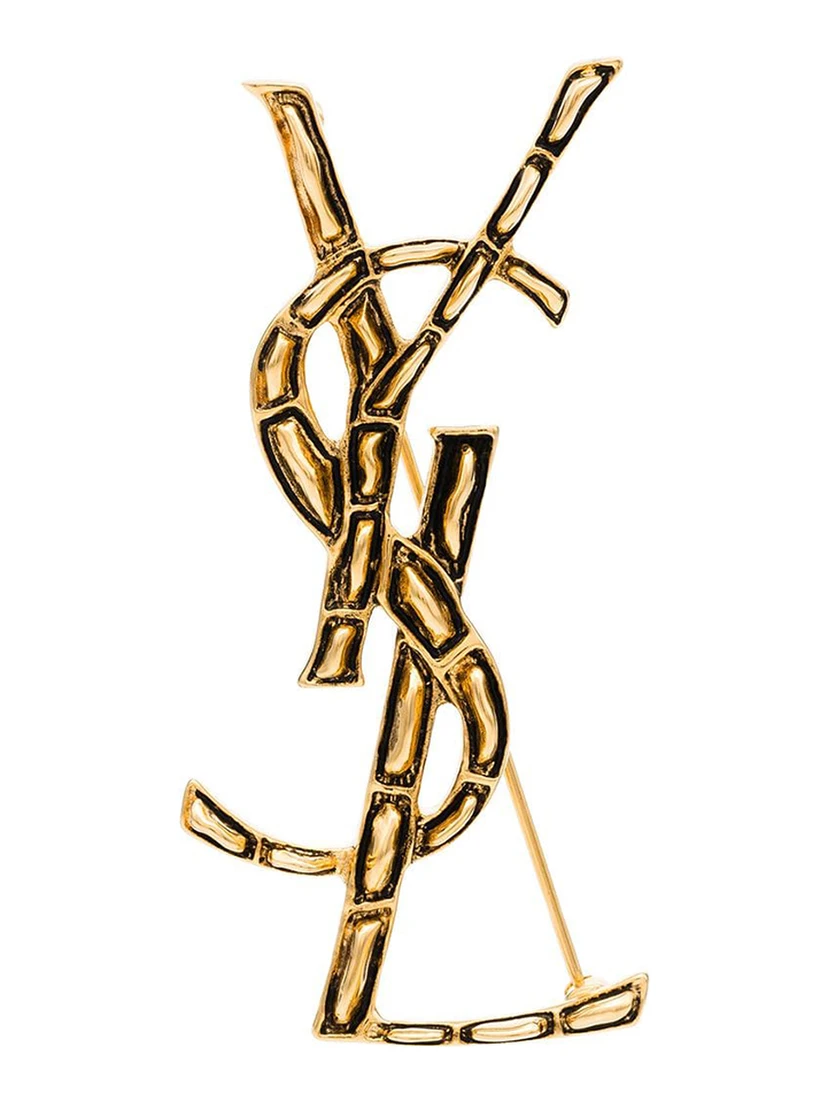 crocodile texture brooch