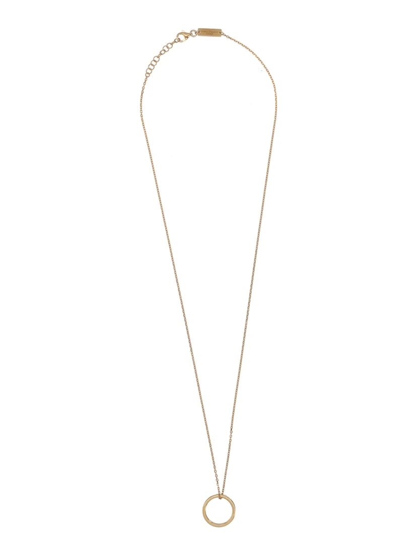 NECKLACE WITH RING PENDANT