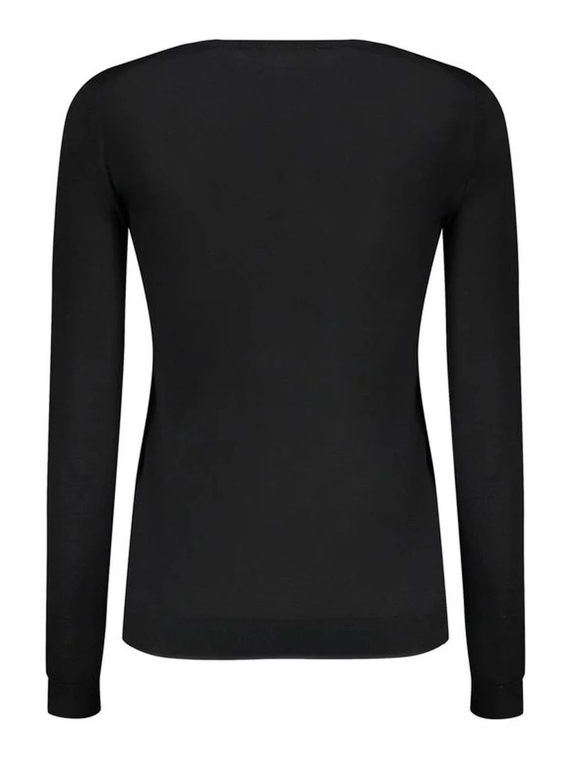 Black Virgin Wool Sweatshirt