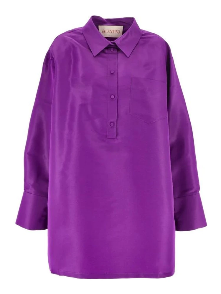 Multicolor Silk Casual Dress