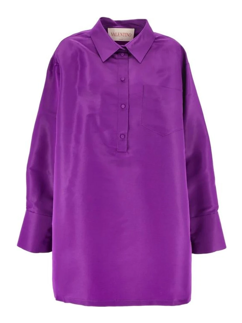 Multicolor Silk Casual Dress