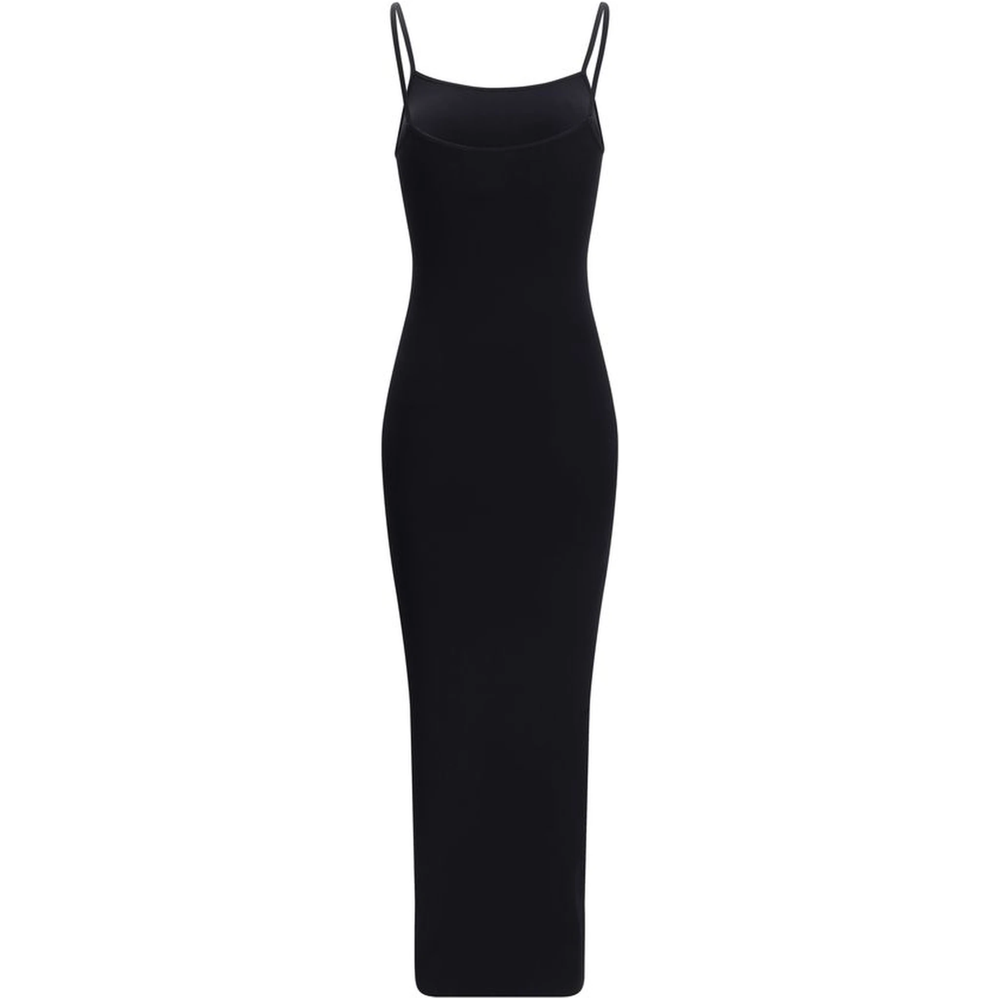 Black Polyamide Casual Dress