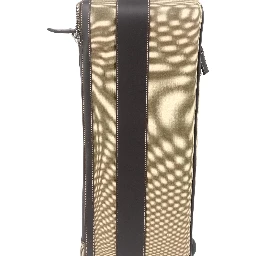 Jacquard Canvas Leather Suitcase