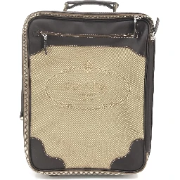 Jacquard Canvas Leather Suitcase