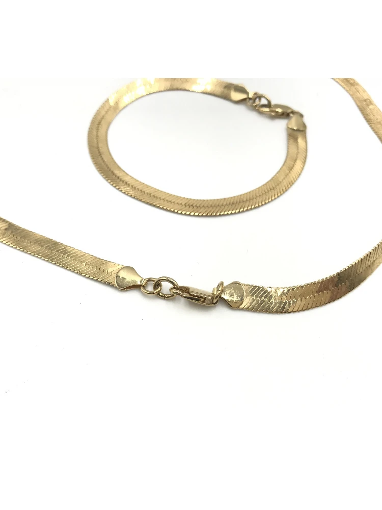 Givenchy Gold-Plated Herringbone Chain Bracelet