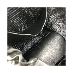 Black Leather Drawstring Backpack