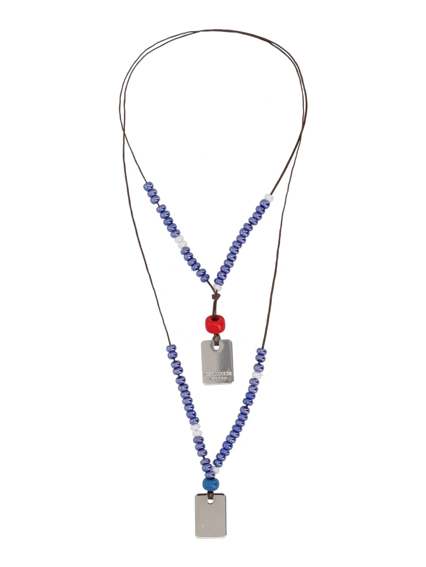 NECKLACE WITH LOGO PLAQUES