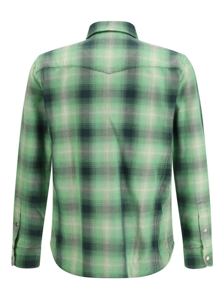 Bicolor Cotton Pattern Shirt alternative