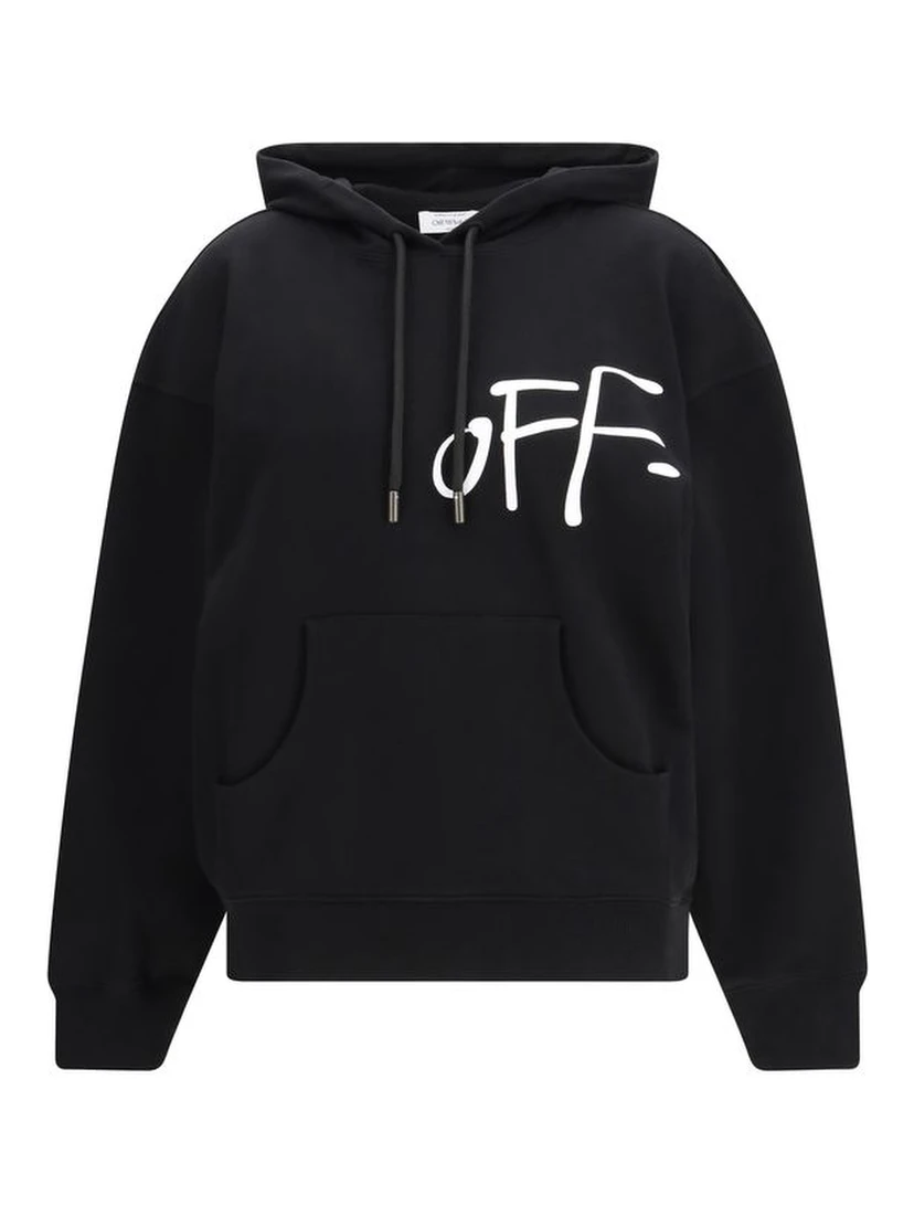 Black Cotton Sweatshirt