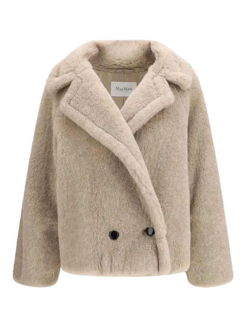 Beige Alpaca Vicugna Pacos Coat