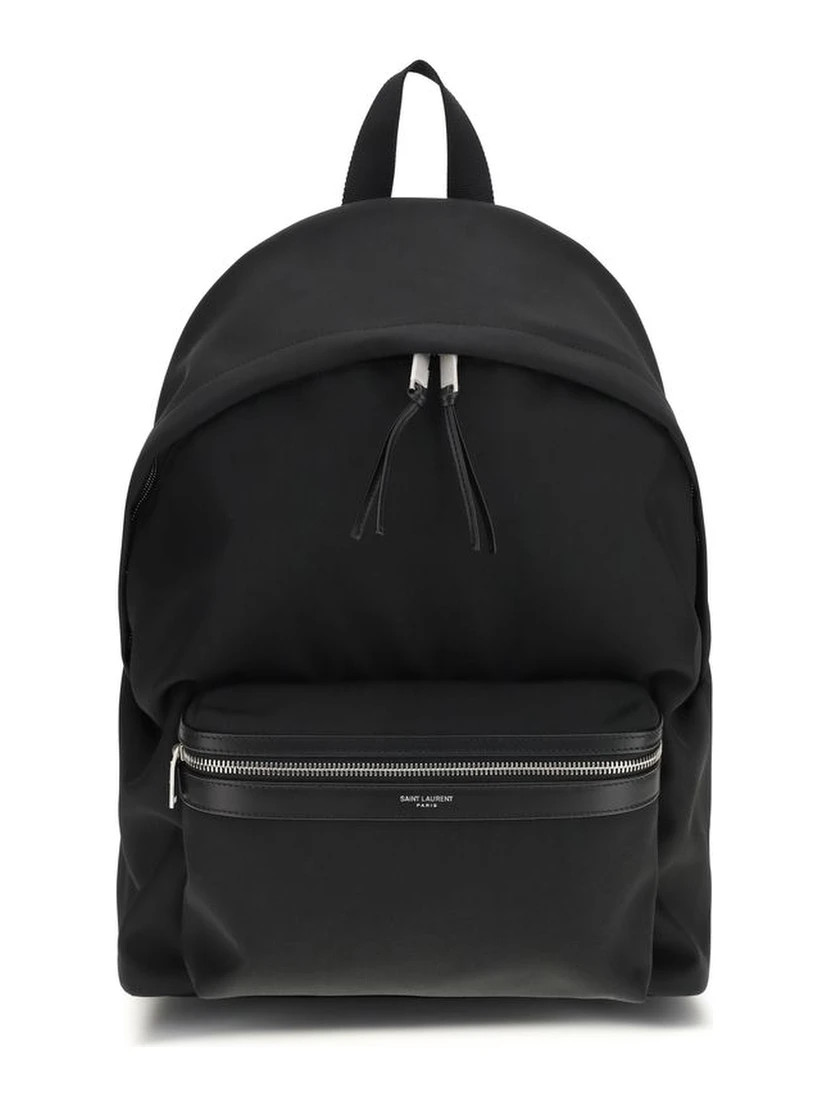 Black Fabric Backpack