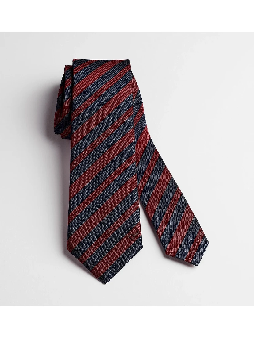 Silk striped tie