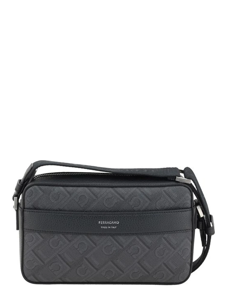 Black Polyethylene Shoulder Bag