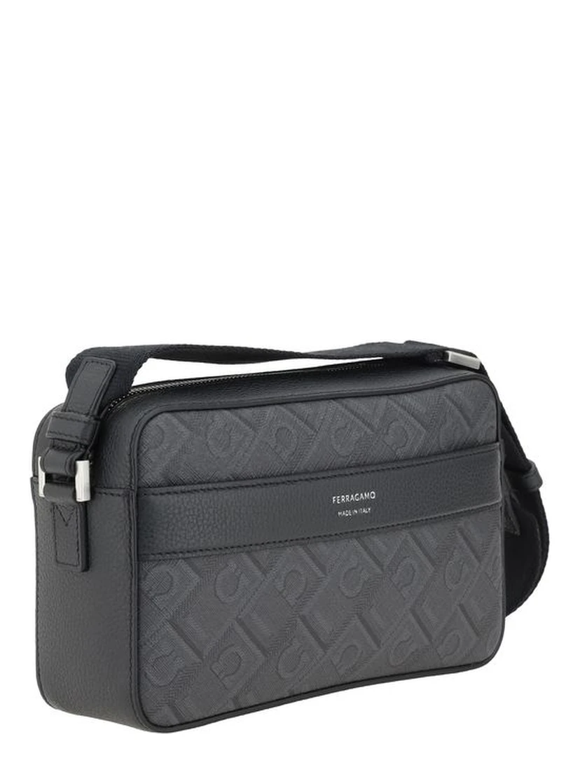 Black Polyethylene Shoulder Bag