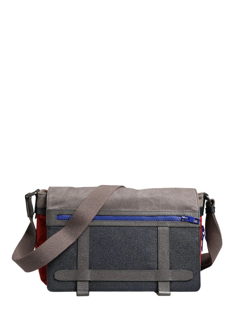 Men Multicolor Nylon Canvas Etna Messenger Borse Bag
