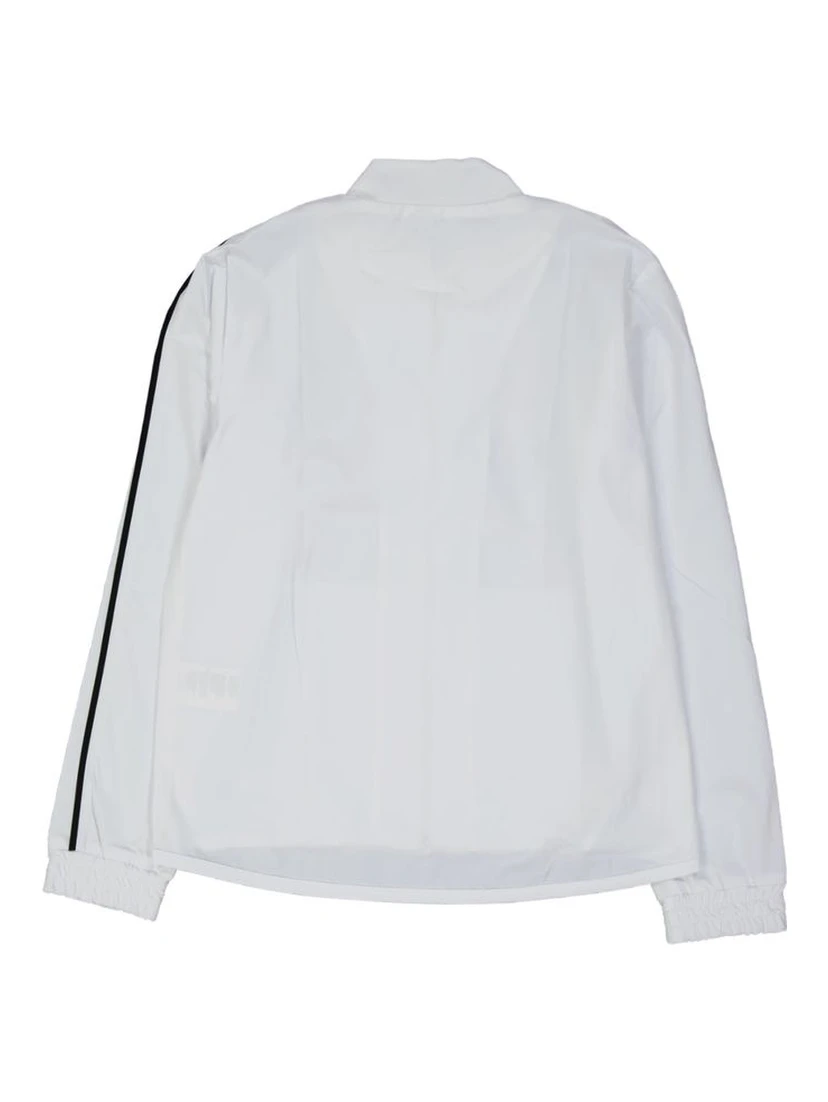 White Elastane Shell Jacket