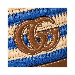 Woven mini bucket bag