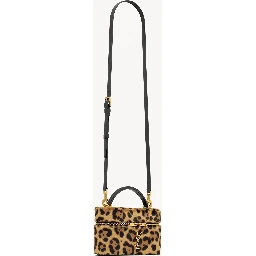 Gaby vanity bag in leopard-print pony hair leather