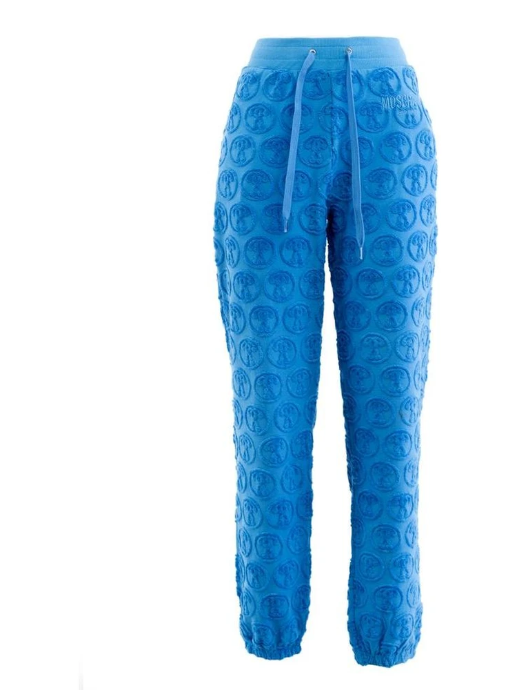 Blue Cotton Joggers (Workout Pants)