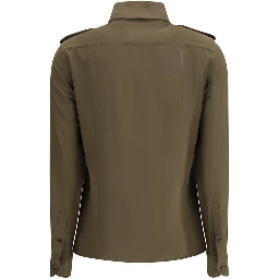 Bicolor Silk Dress Shirt