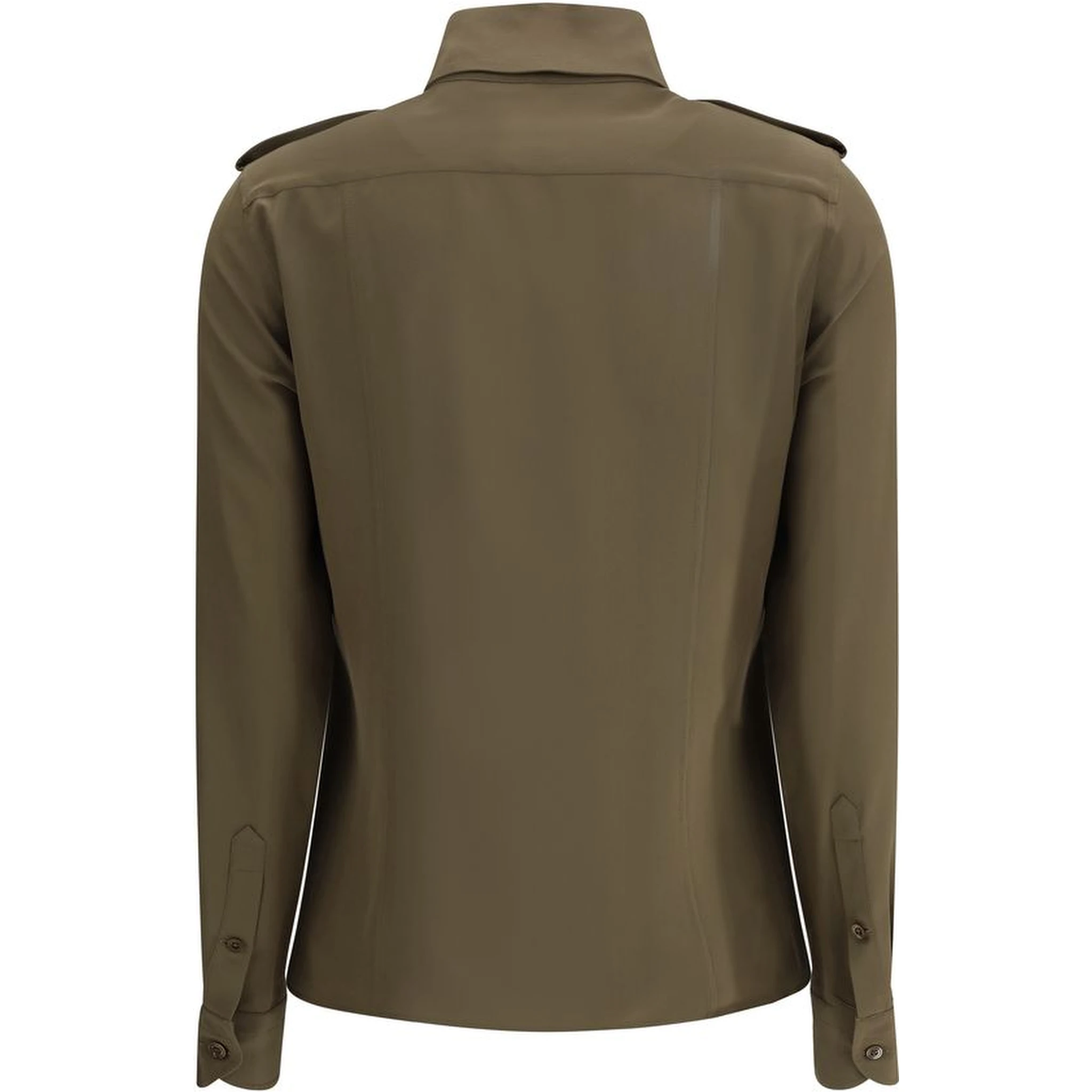 Bicolor Silk Dress Shirt