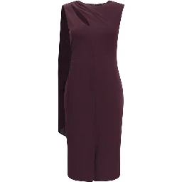 Multicolor Silk Cocktail Dress