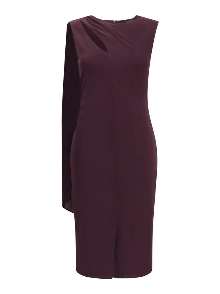 Multicolor Silk Cocktail Dress