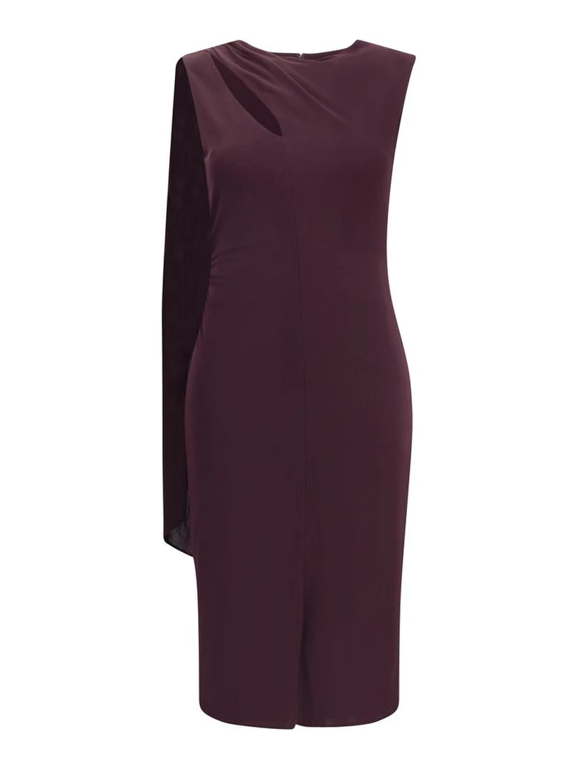 Multicolor Silk Cocktail Dress