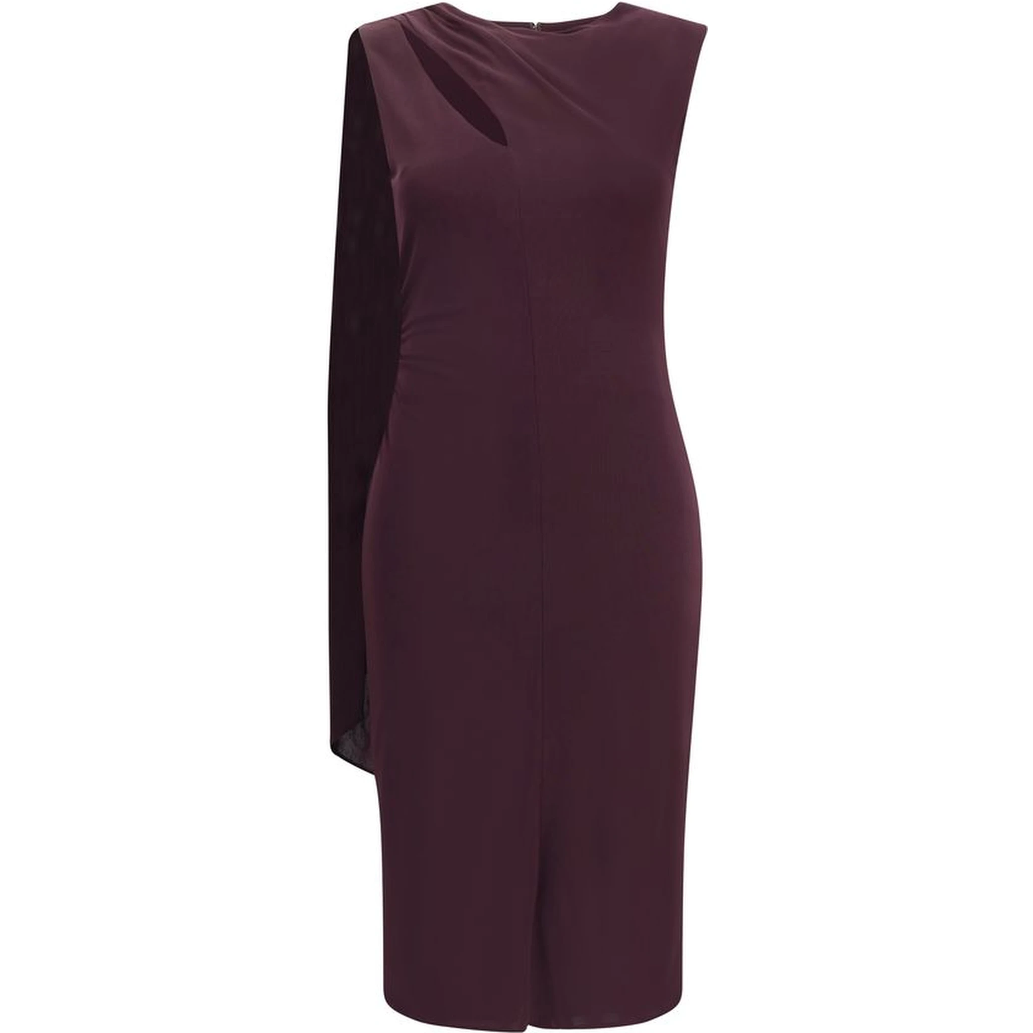 Multicolor Silk Cocktail Dress