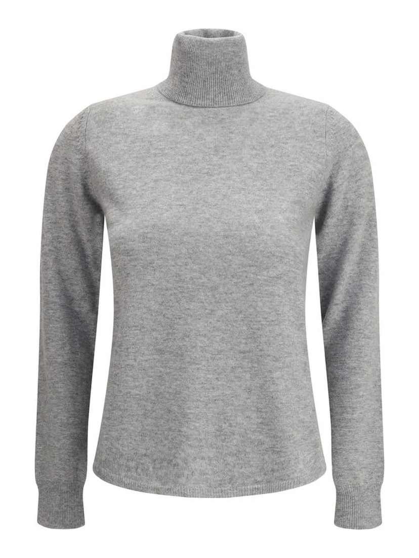 Gray Wool Turtleneck
