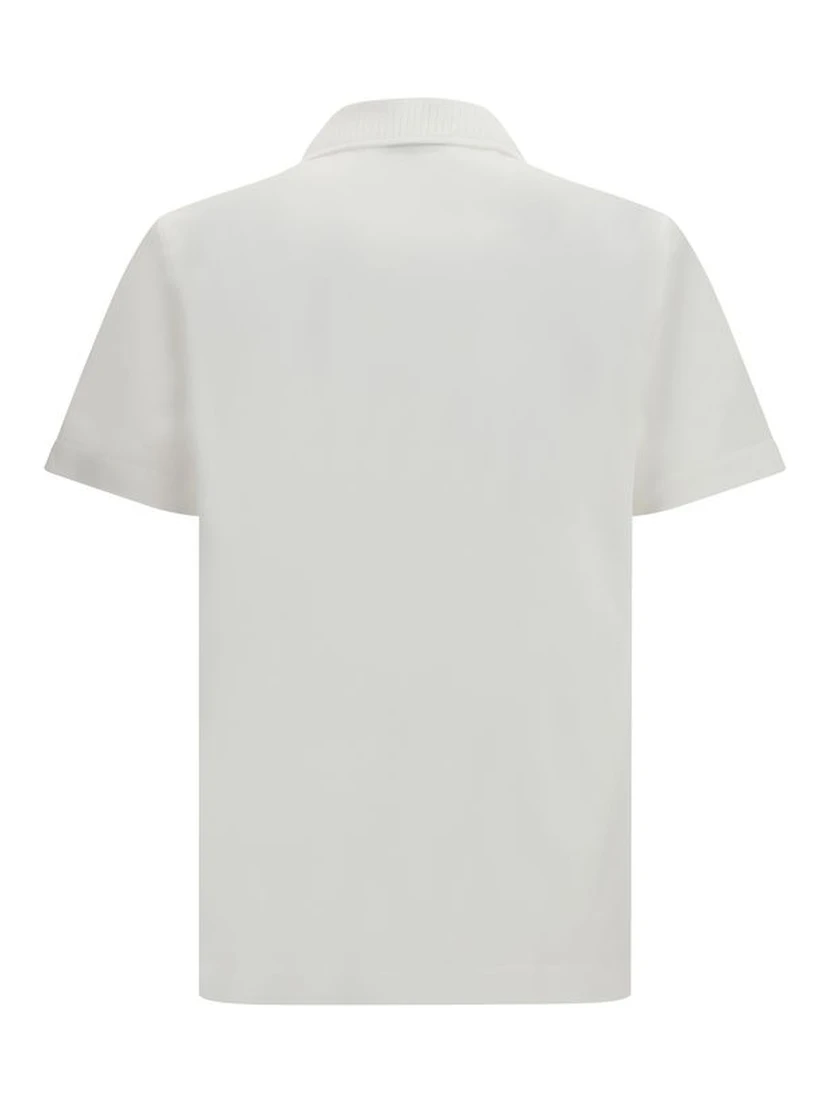 White Cotton Polo Shirt