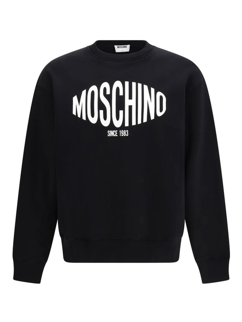 Black Cotton Sweatshirt