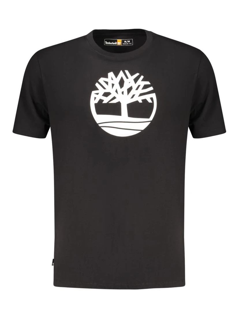 Black Cotton Men's T-Shirt