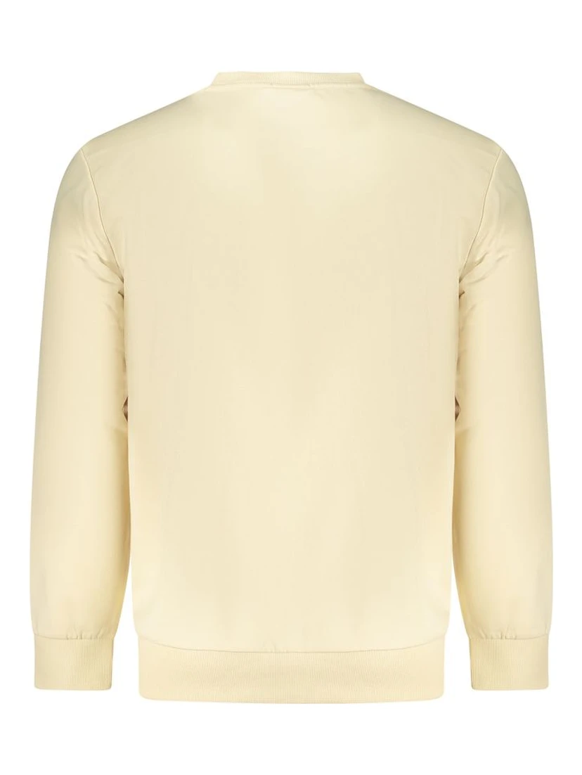 Beige Cotton Men Sweatshirt
