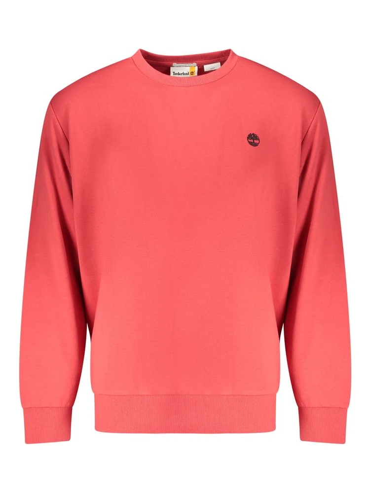 "Red Cotton Men Sweatshirt"