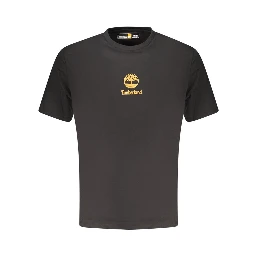 Black Cotton Men's T-Shirt