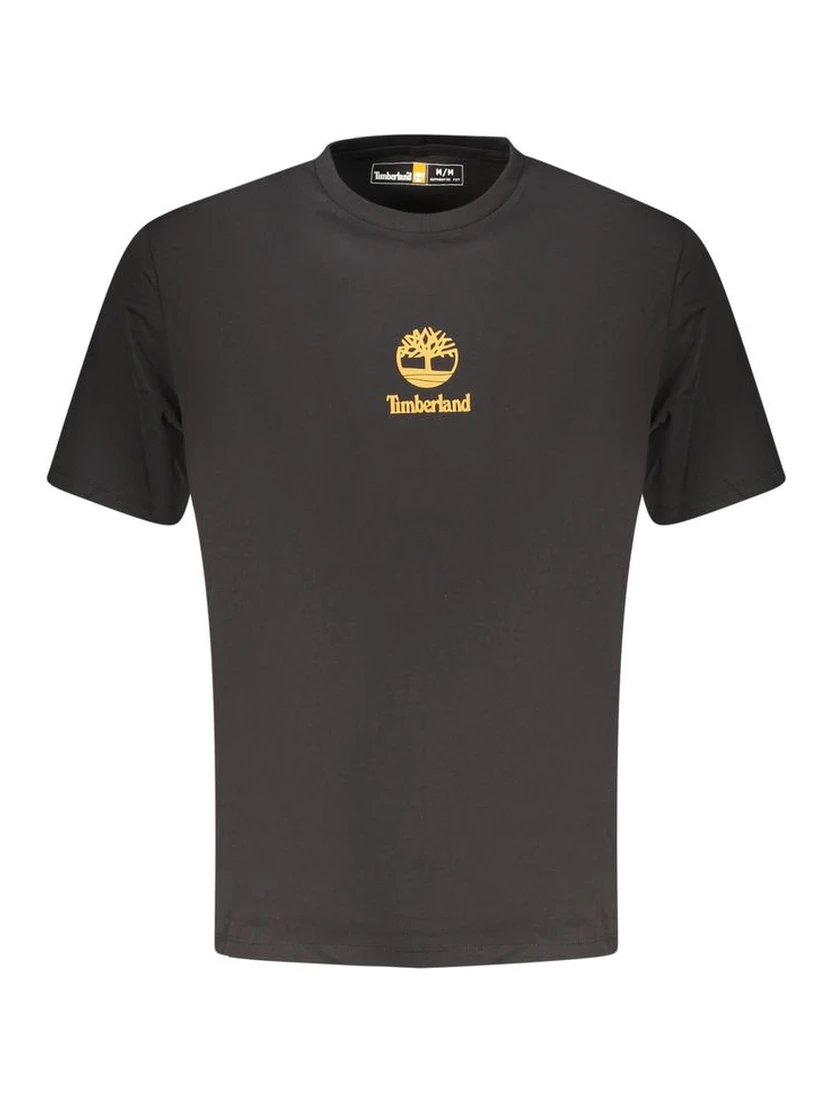 Black Cotton Men's T-Shirt