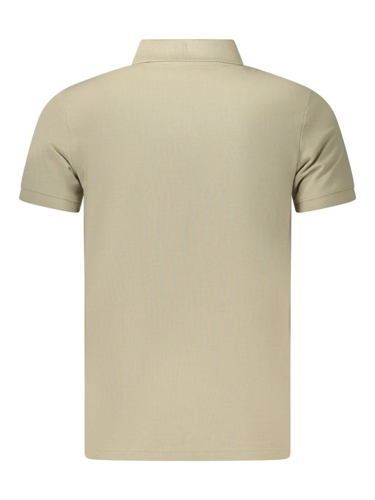 Beige Cotton Men Polo Shirt alternative