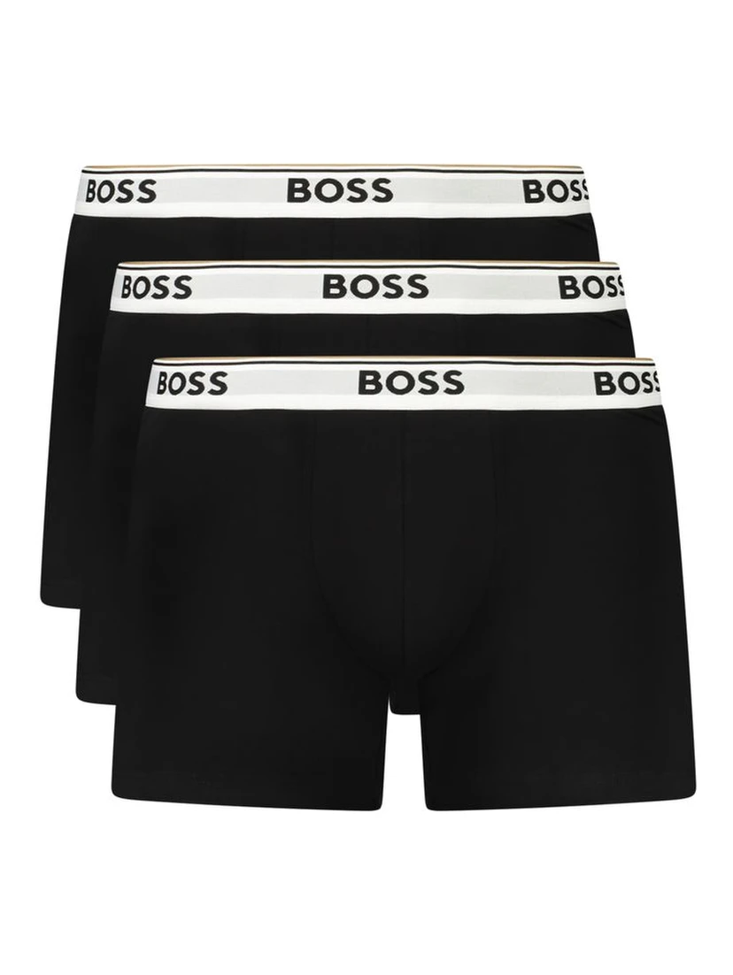 Black Cotton Men Boxer