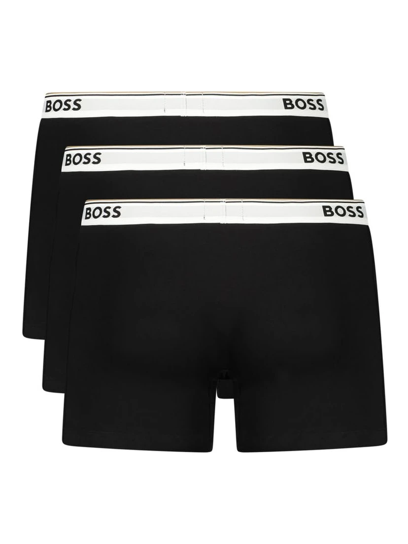 Black Cotton Men Boxer
