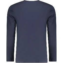 Blue Cotton Men's T-Shirt