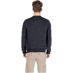 Black Nylon Sweatshirt