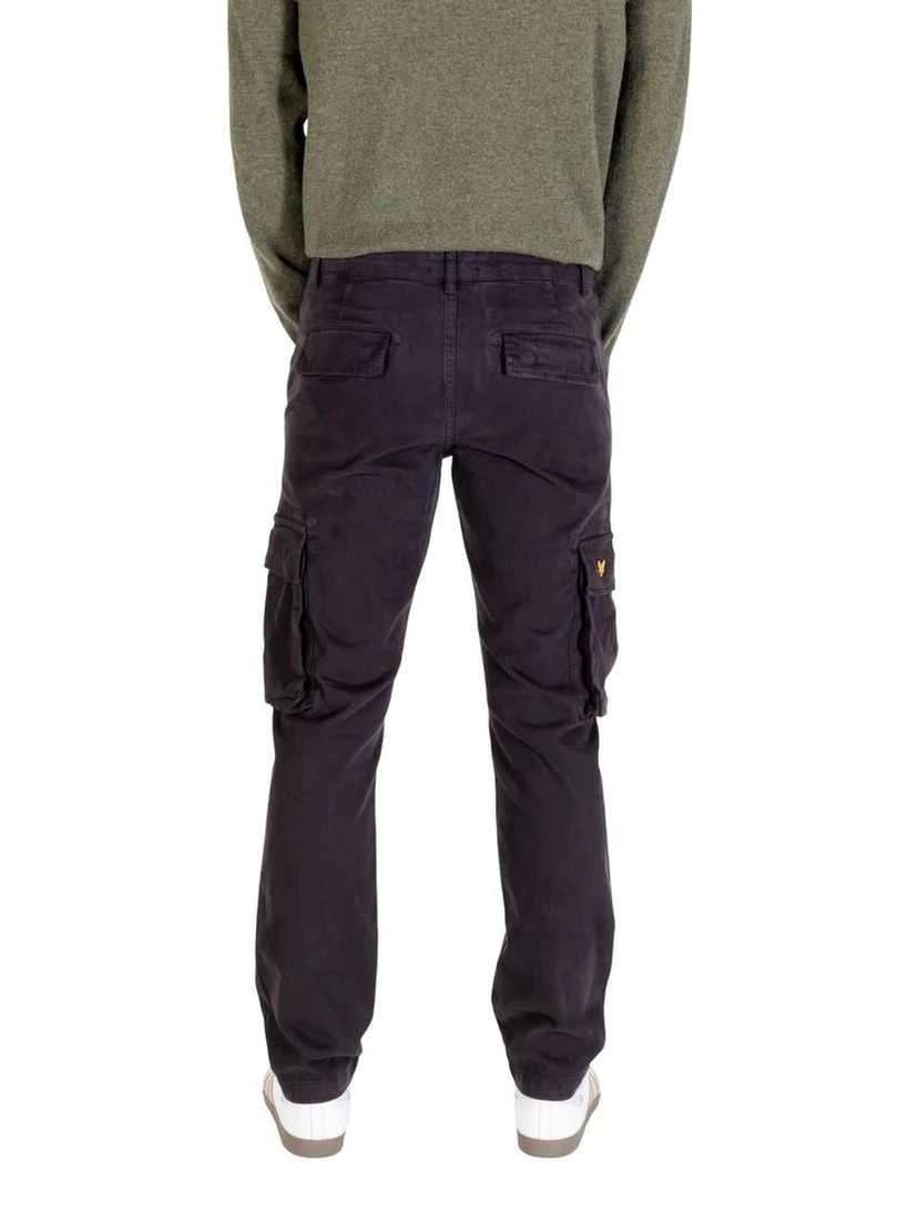 Black Cotton Cargo Pants